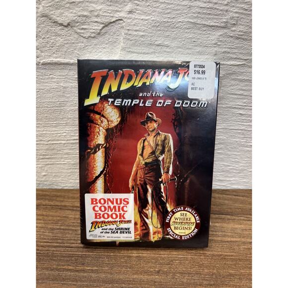Indiana Jones and the Temple of Doom Special Edition DVD NEW + Shrine Sea Devil - Picture 1 of 2